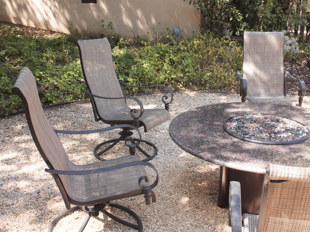 Clean patio furniture for winter storage