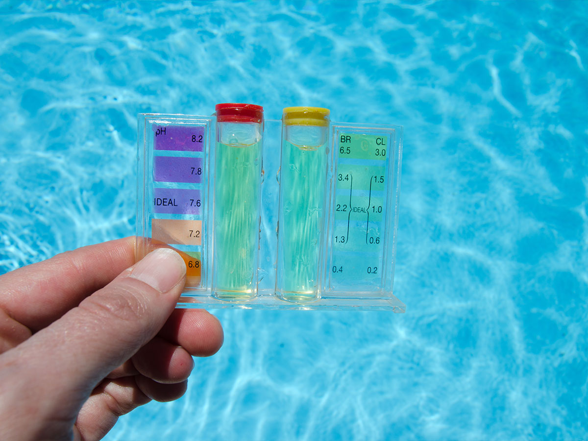 Check the pool water quality
