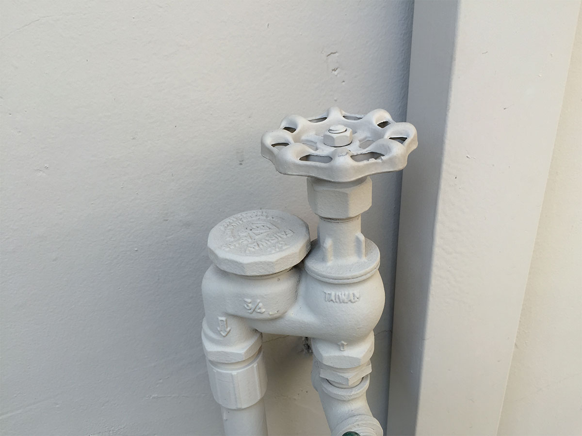 Check water shutoff valves are working 