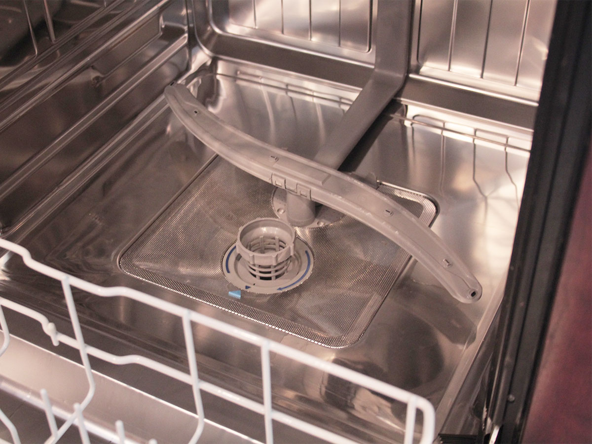 Clean the inside of your dishwasher