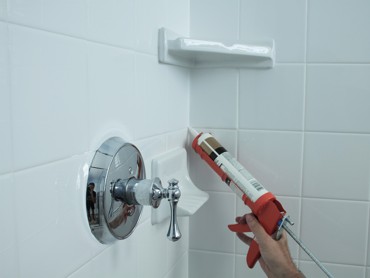 Inspect caulking in bathrooms