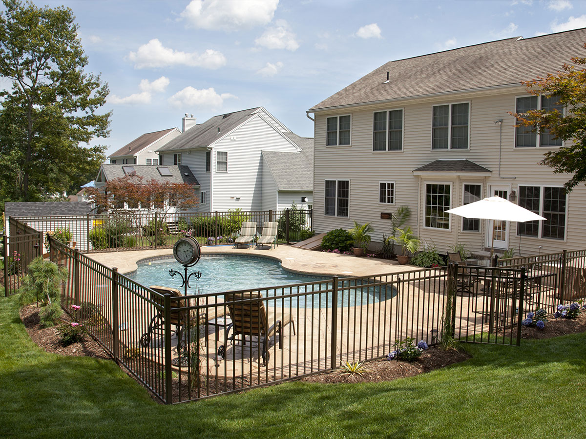 Inspect the fence around the pool