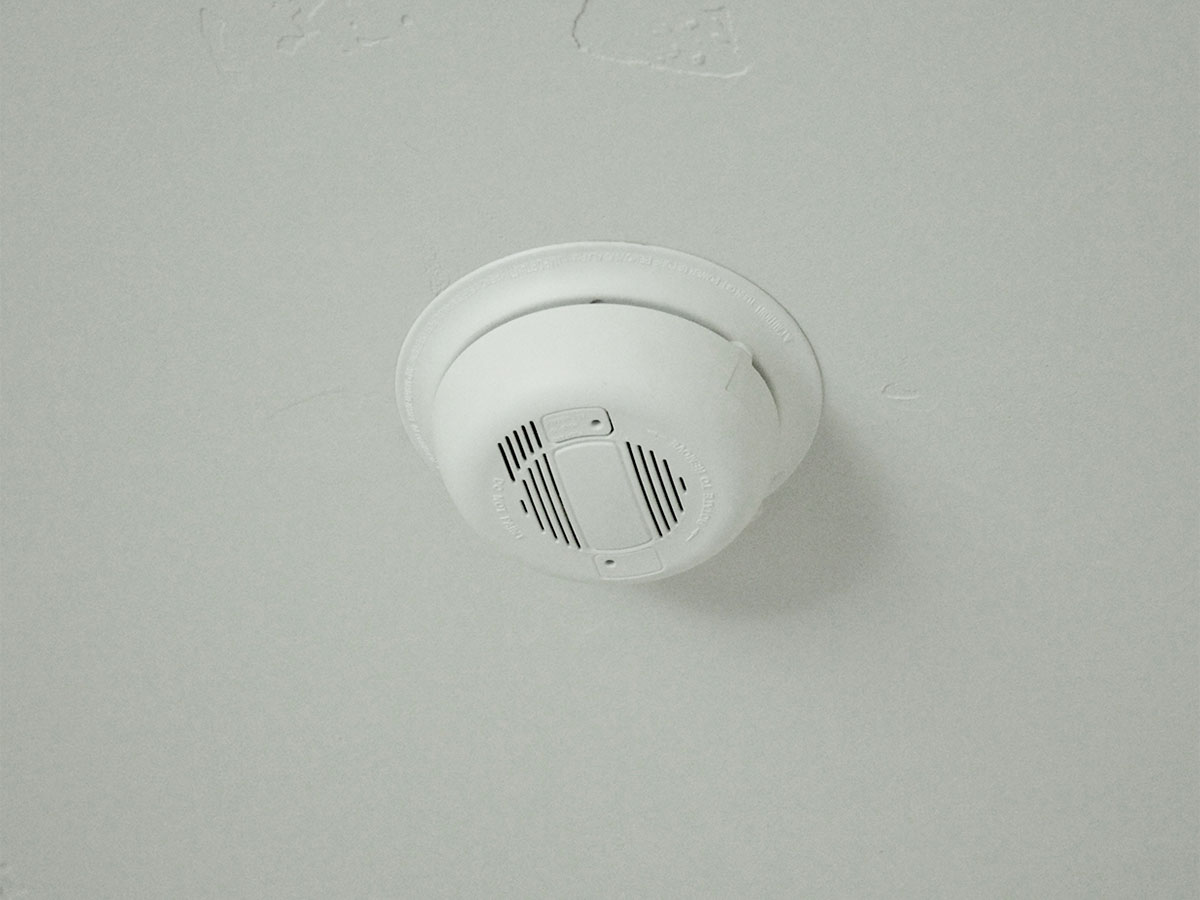 Replace batteries in smoke detectors